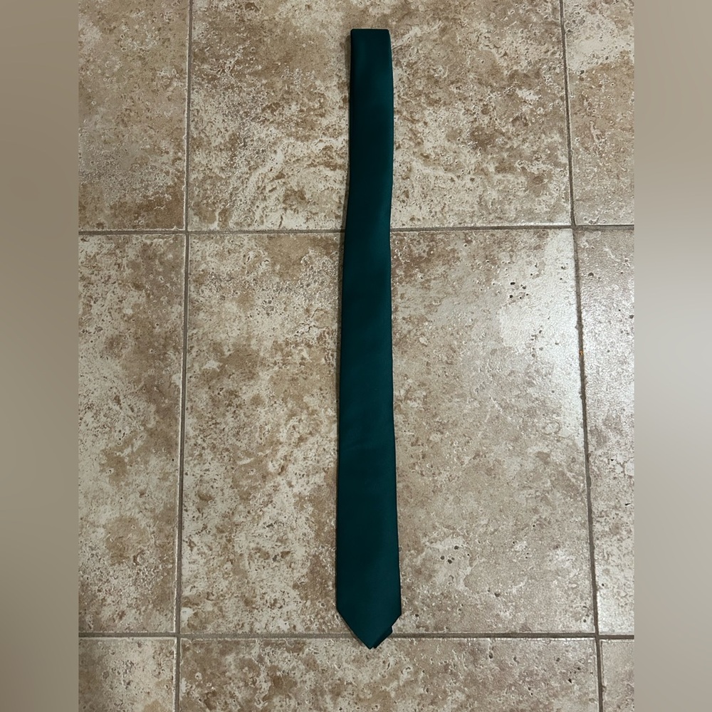 Azazie Boy’s Matte Satin Neck Tie Emerald